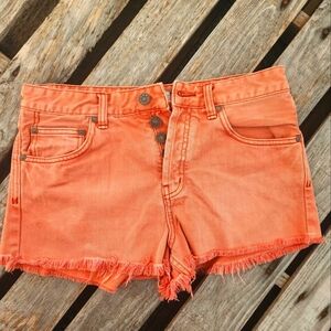 Free People Button Fly Shorts 28